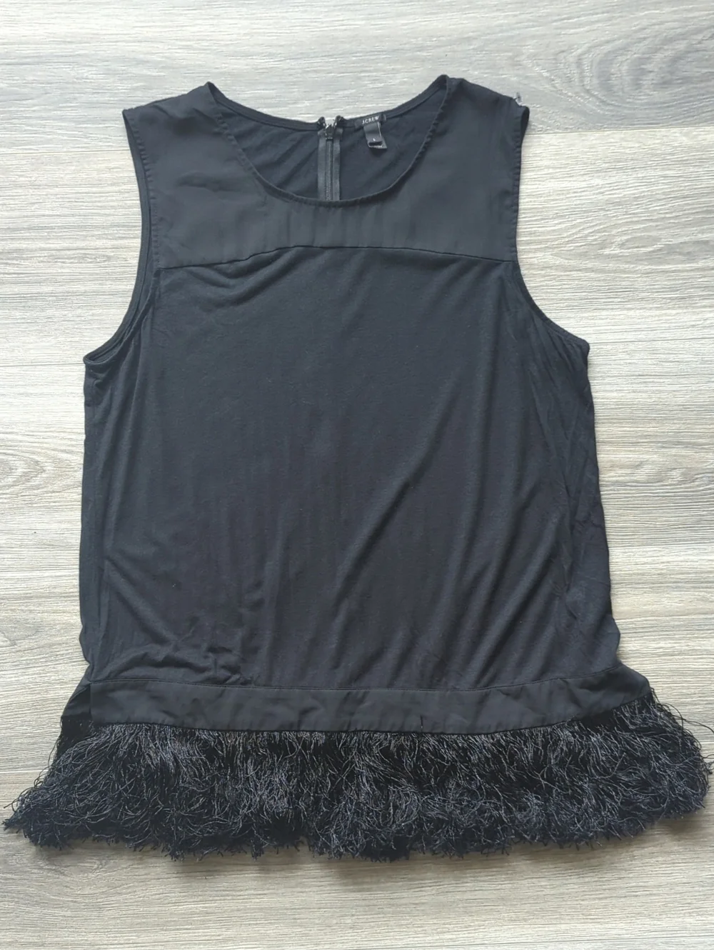 J.Crew Women's Fringe Tank Top Tunic Size L